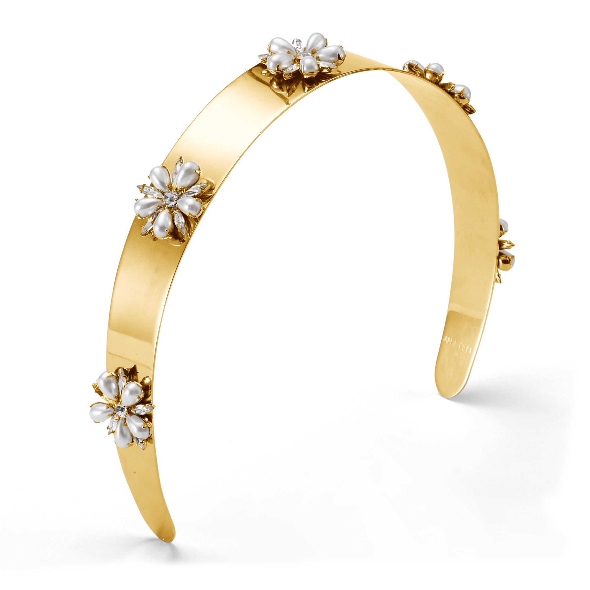 Elegant Pearl and Crystal Liv Petite Headband for Women - Perfect for Weddings, Parties & Special Occasions