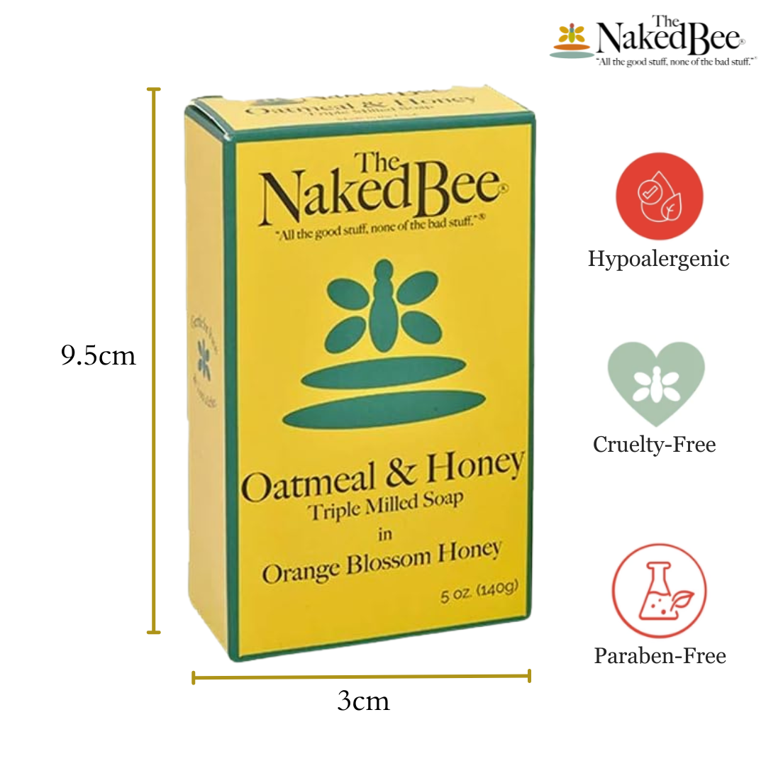 Organic Orange Blossom Honey Triple Milled Soap Bar - 5oz for Soft Skin | Natural Moisturizing & Aromatherapy | Perfect for Shower, Bath & Gift Sets