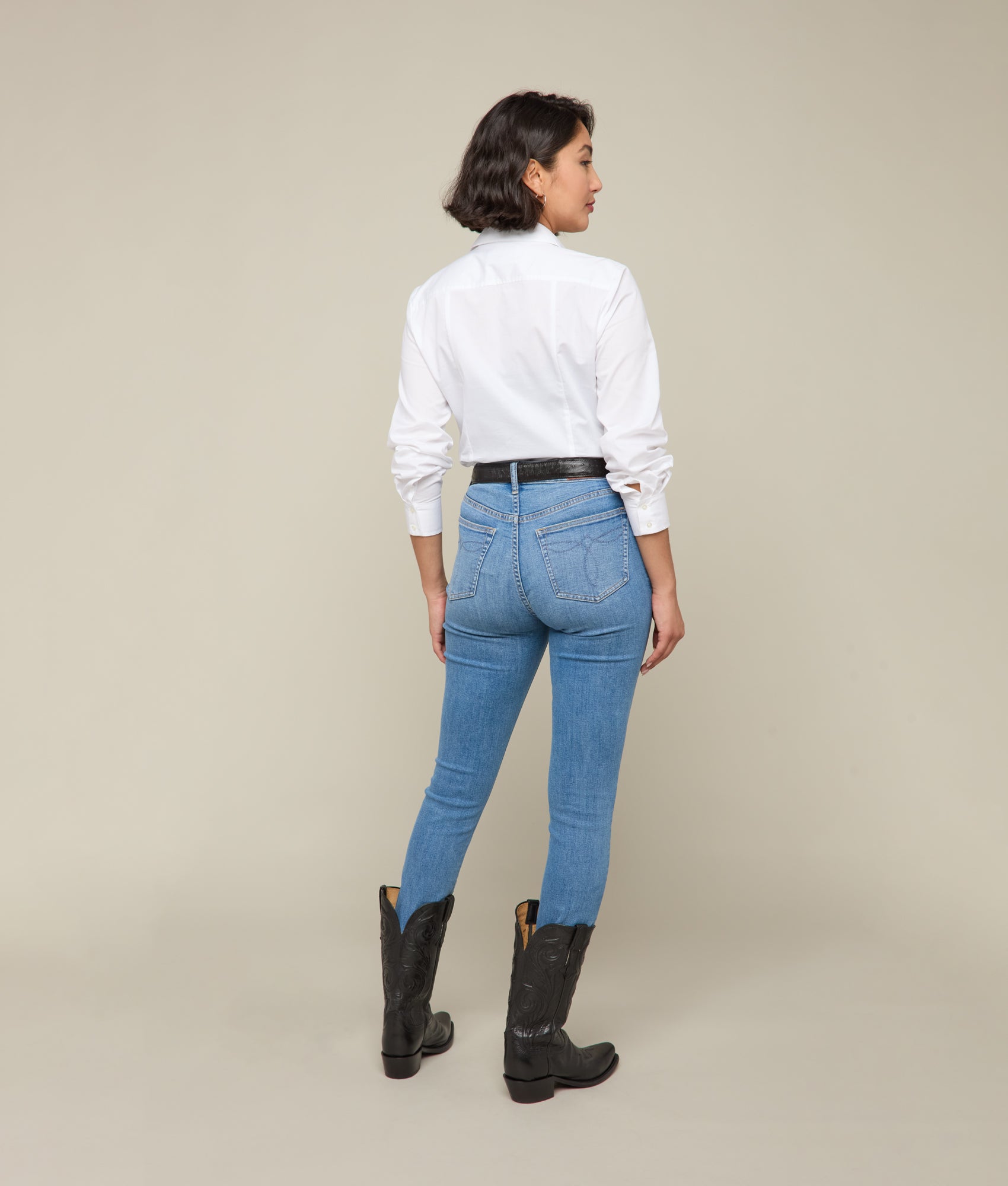 Stylish Isra Mid Rise Skinny Jeans for Women - Bluebonnet Wash | Comfortable Slim Fit Denim Pants for Casual Wear & Everyday Outfits