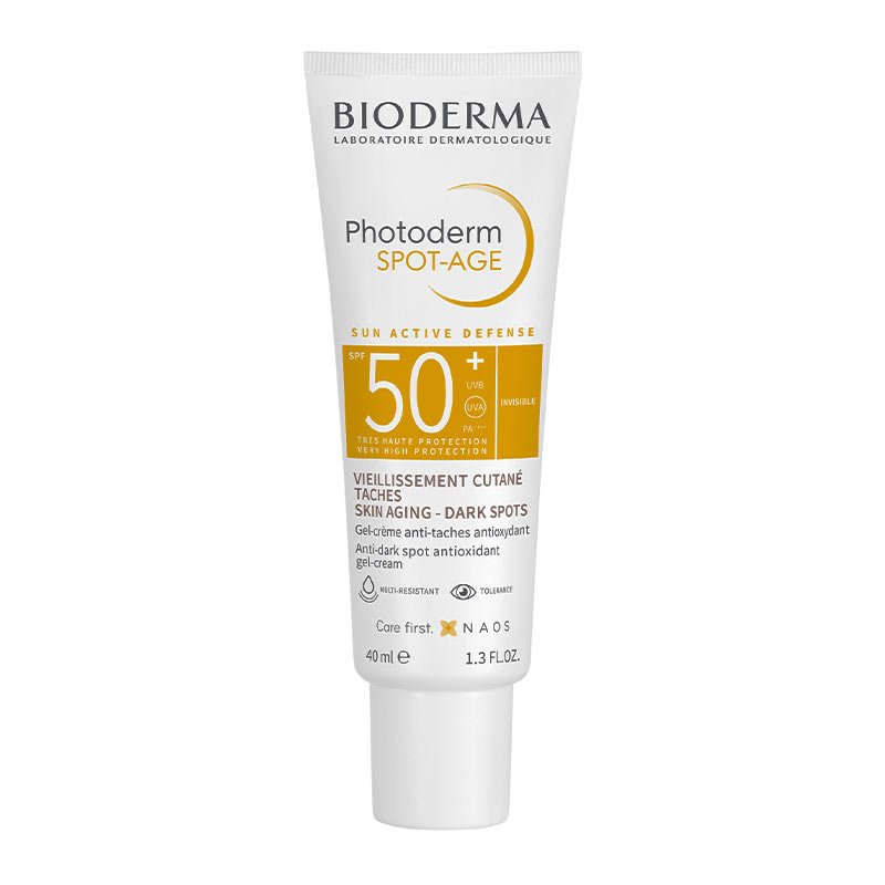 Bioderma Photoderm Spot Age SPF 50+ Sunscreen for Face - Anti-Aging & Dark Spot Protection - Daily Use for Sensitive Skin - Perfect for Outdoor Activities & Travel