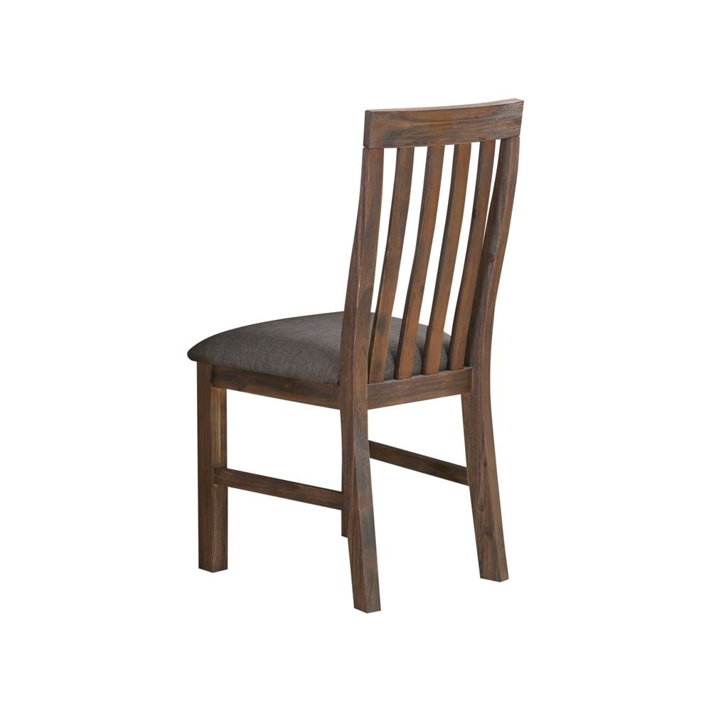 9-Piece Acacia Wood Dining Set - 210cm Large Dining Table & 8 Chairs with Solid Wood Base in Chocolate Brown - Perfect for Family Gatherings and Dinner Parties