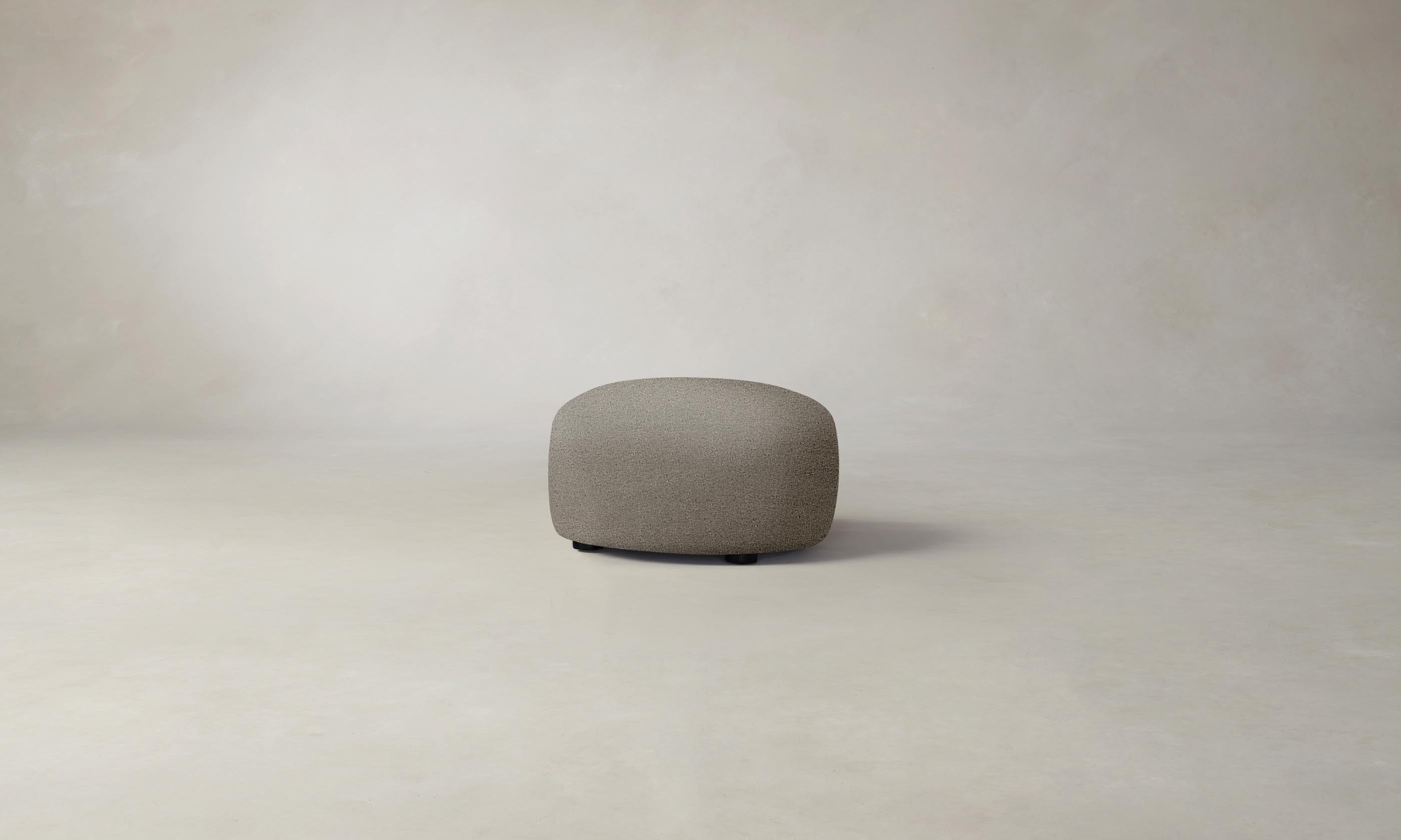 Premium Chelsea Ottoman with Performance Bouclé Fabric - Modern Footrest & Accent Stool for Living Room, Bedroom & Office Decor