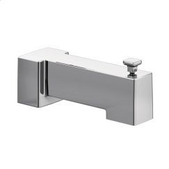 90 Degree Tub Spout with Diverter - IPS Thread Chrome Finish S3894 by Moen - Perfect for Bathroom Faucet Replacement and Shower Installation