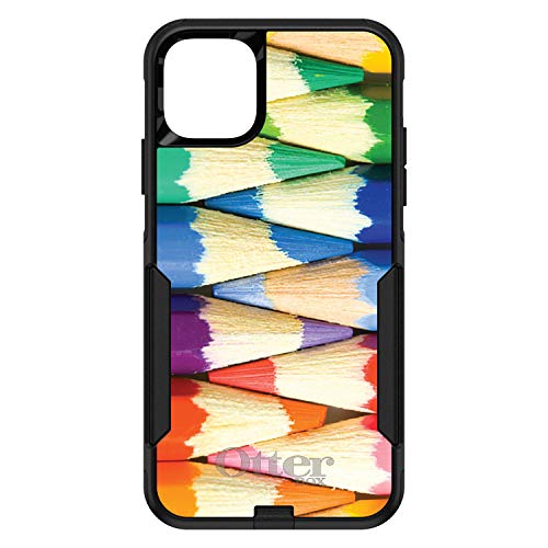 Rainbow Colored Pencils On Black Case
