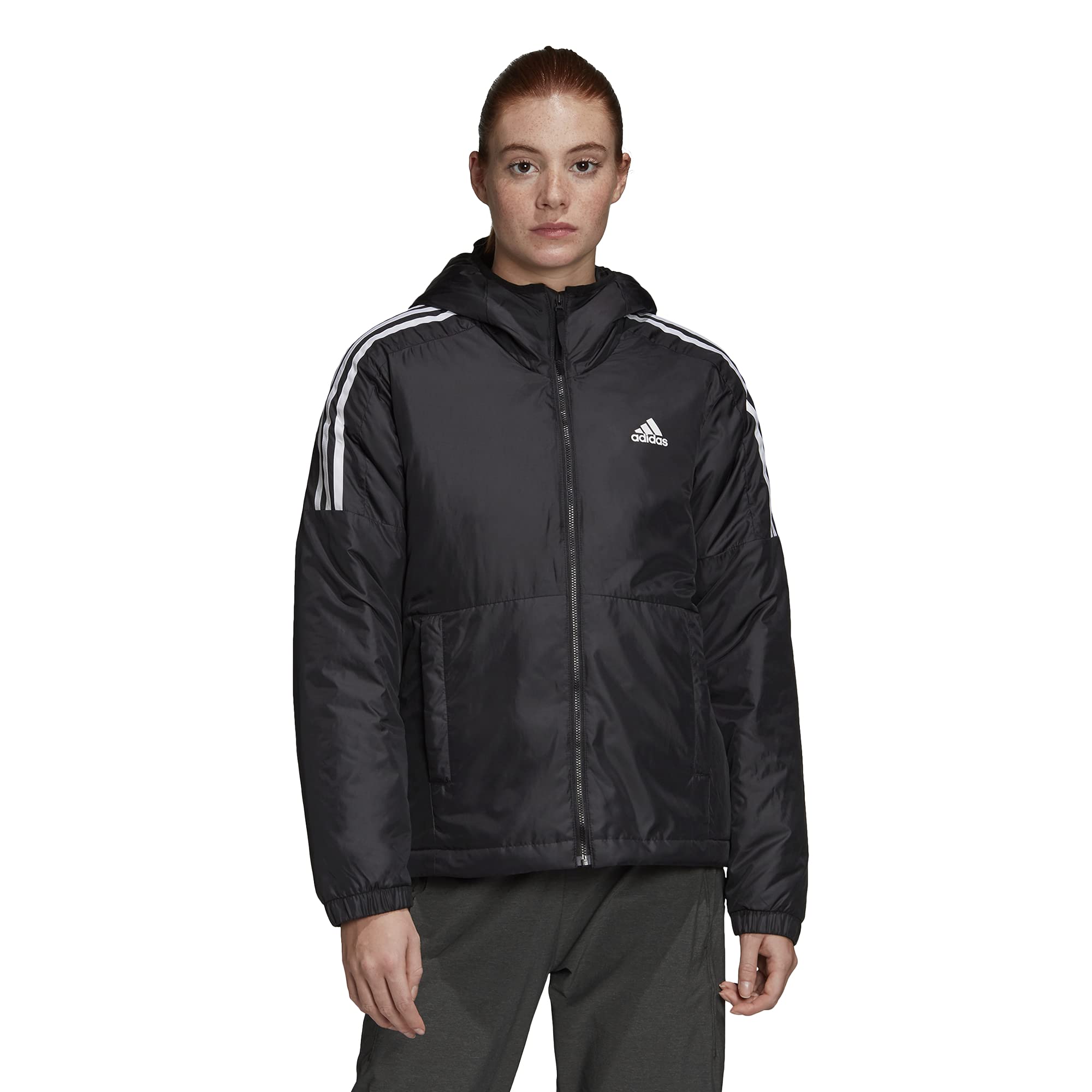 Adidas Women's Standard Essentials Insulated Hooded Jacket - Lightweight Winter Coat for Running, Hiking & Outdoor Activities