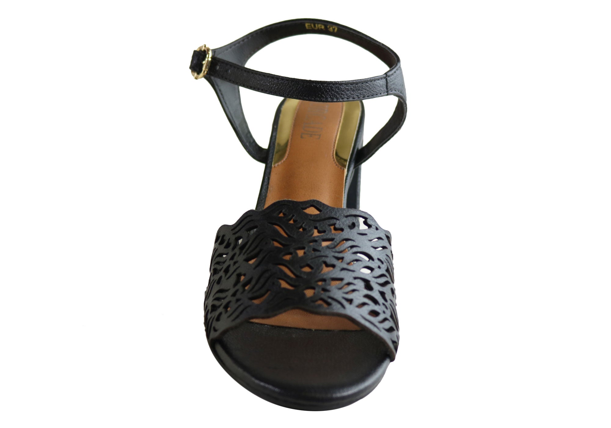 Orcade Mena Women's Fashion Leather High Heel Sandals - Made in Brazil - Perfect for Parties, Weddings & Evening Events