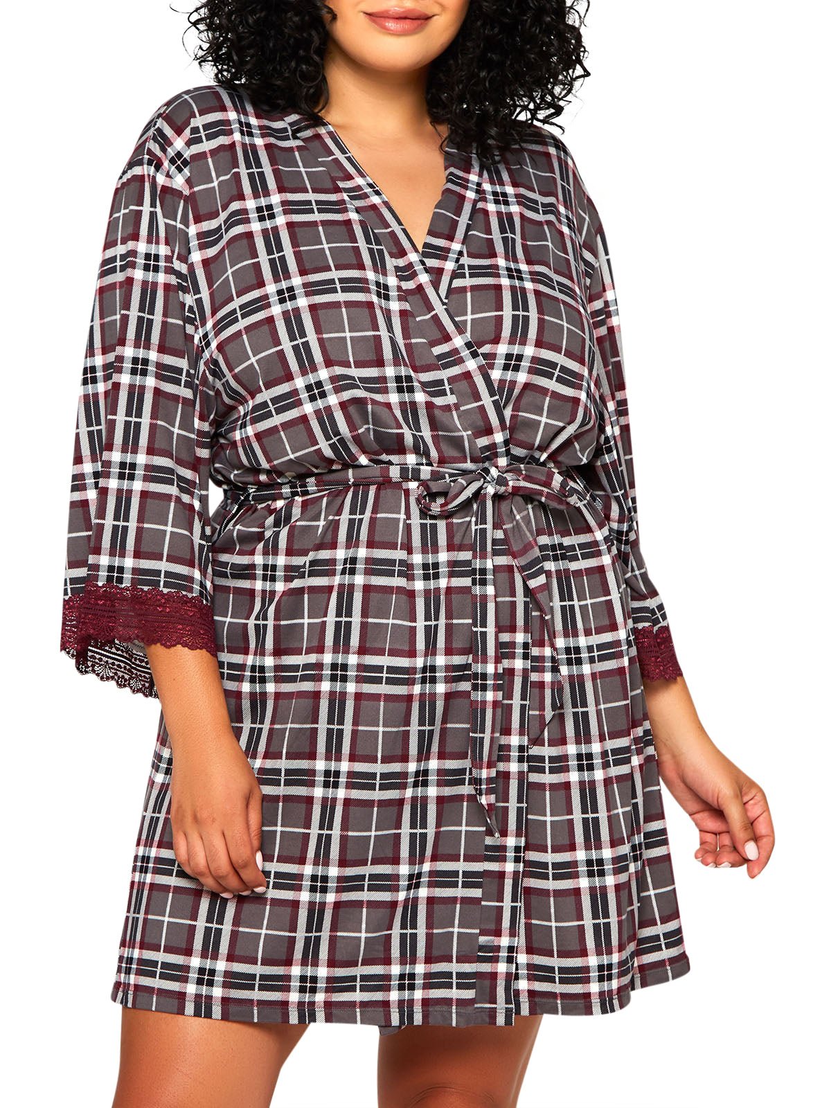 Jessie Plus Size Women's Robe - Soft & Comfortable Bathrobe for Lounge, Spa & Home Relaxation