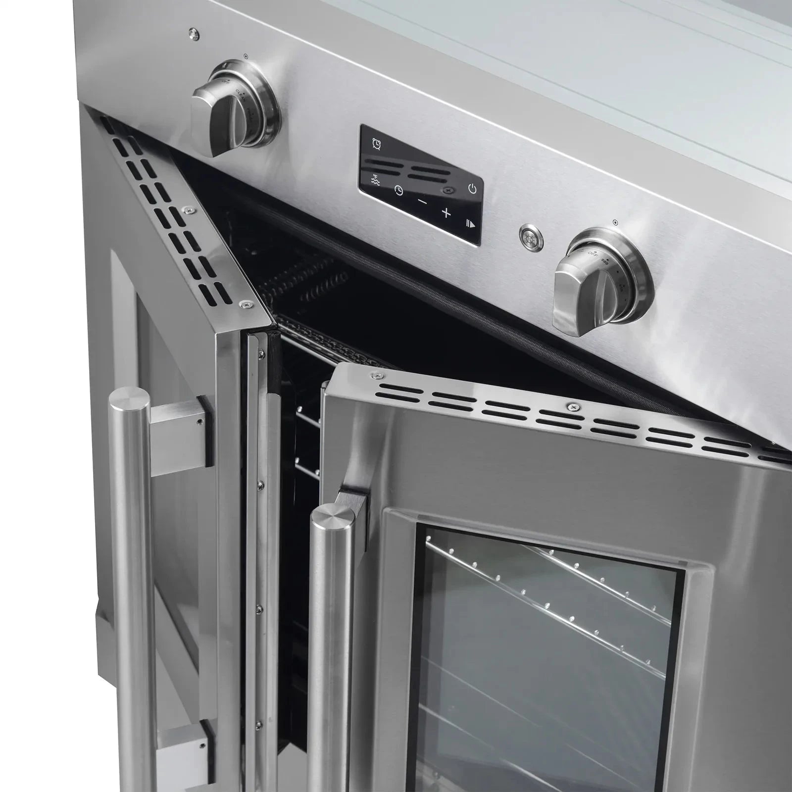 Forno Asti 30 Inch French Door Electric Wall Oven with Convection - FBOEL1333 Model | Built-in Installation for Modern Kitchens | Perfect for Baking, Roasting & Family Cooking