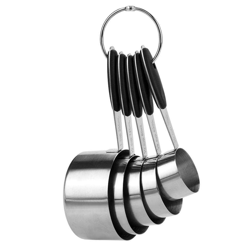 10PCS Stainless Steel Measuring Spoons & Cups Set - Multi-Color Baking Tools for Cooking, Baking & Meal Prep | Perfect for Home Kitchen & Professional Use