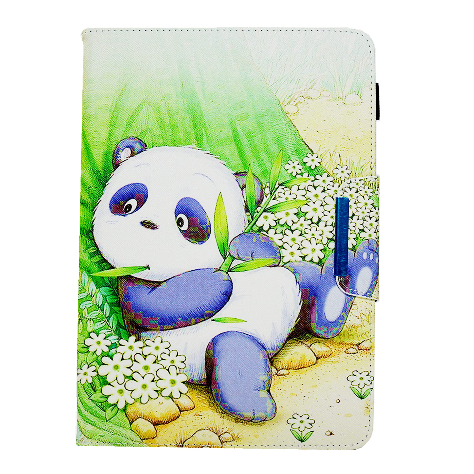 Universal Tablet Case for 9.5-10.5 Inch Devices - Compatible with iPad 9.7/10.2/10.5, Samsung Tab A 10.1/Tab E 9.6 & More - Cute Panda Design - Perfect for Work, School & Travel Protection