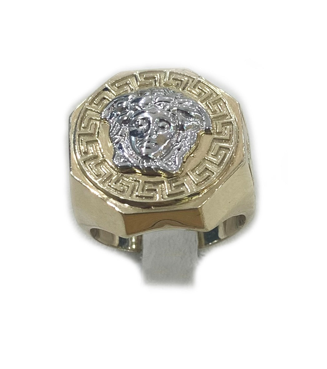 14K Two-Tone Men's Ring - Gold & Silver Wedding Band for Men, Anniversary Gift, Promise Ring - Perfect for Engagements, Weddings & Special Occasions