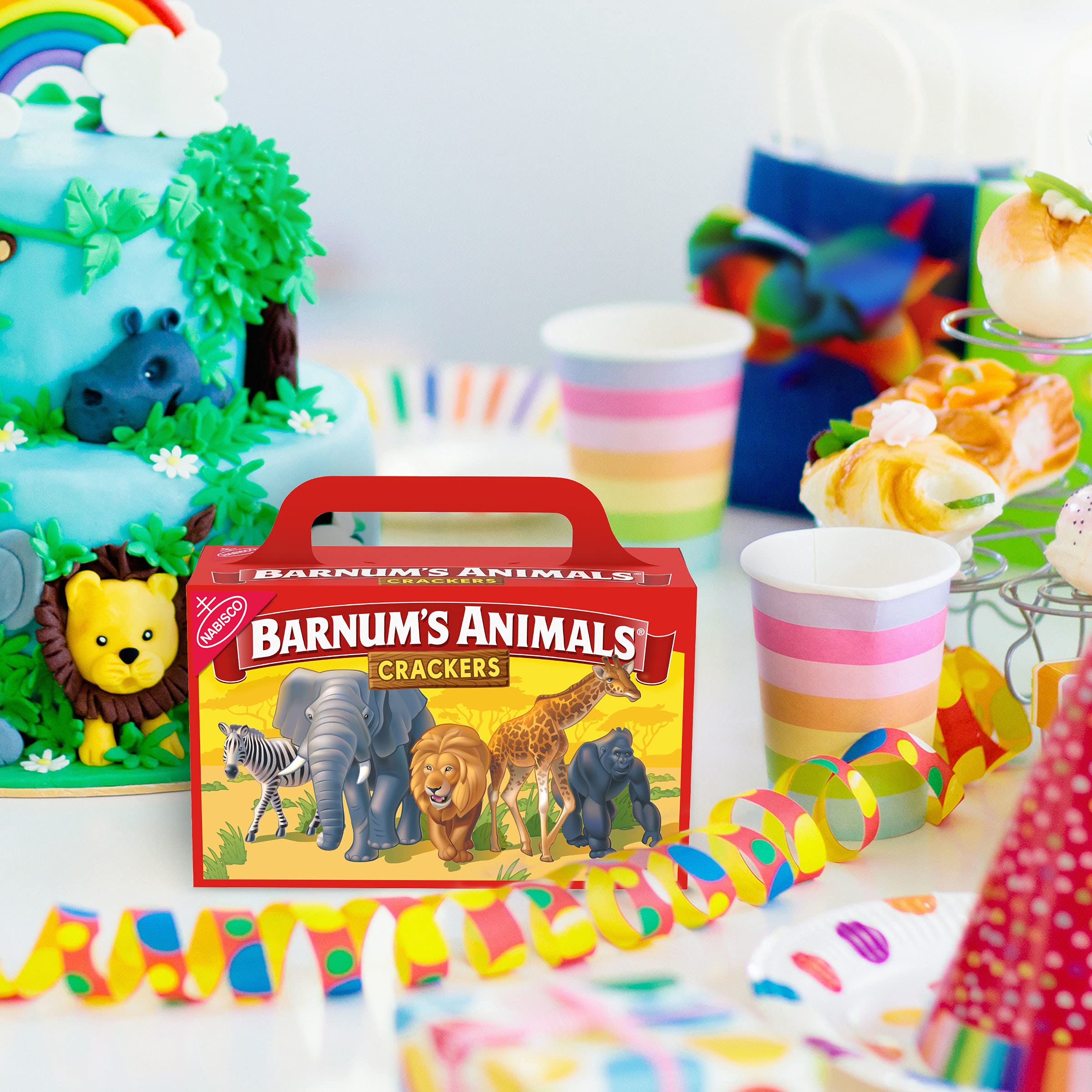 BARNUM'S Original Animal Crackers - Classic Kids Snacks, 2.13 oz Box (Pack of 12) - Perfect for School Lunches, Birthday Parties & After-School Treats