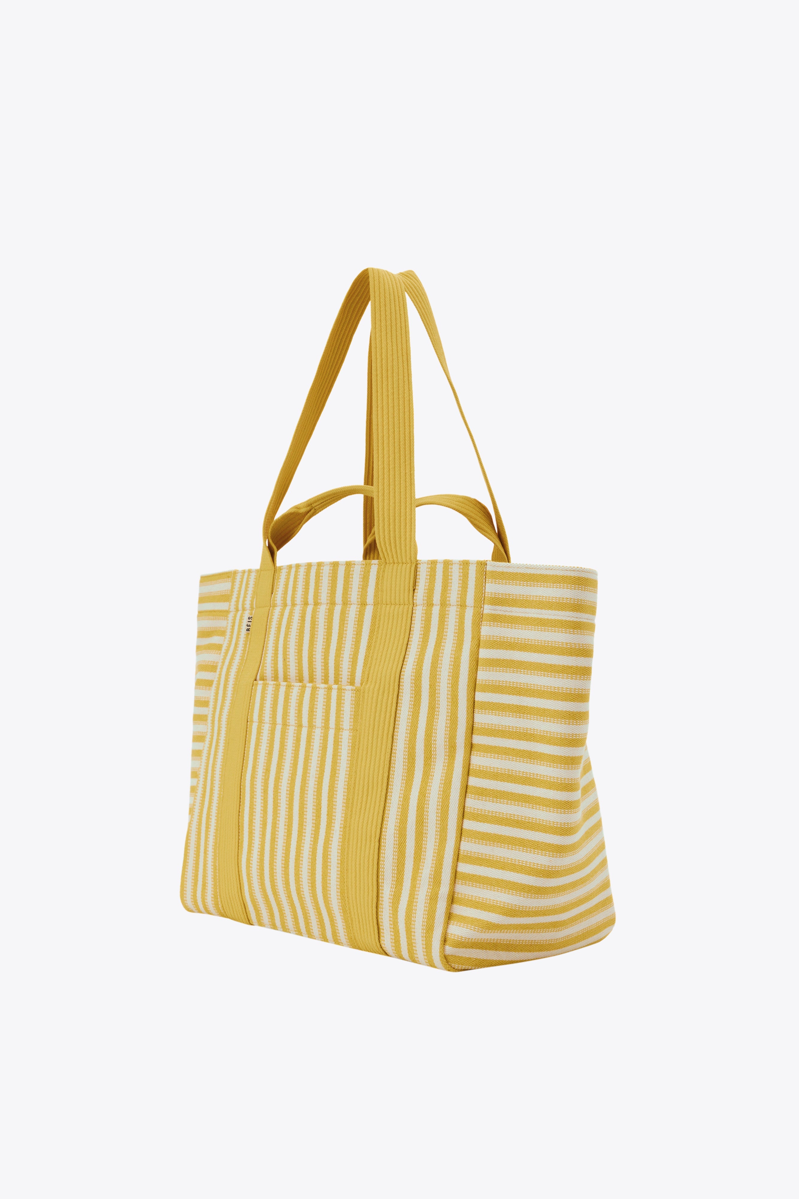 Vacation Tote Bag in Honey Stripe - Stylish Beach Tote for Women, Perfect for Travel, Pool, and Summer Outings