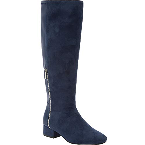 Comfortview Women's Wide Width The Ivana Wide Calf Boot - Stylish & Comfortable Knee-High Boots for Wide Calves | Perfect for Work, Office & Winter Fashion