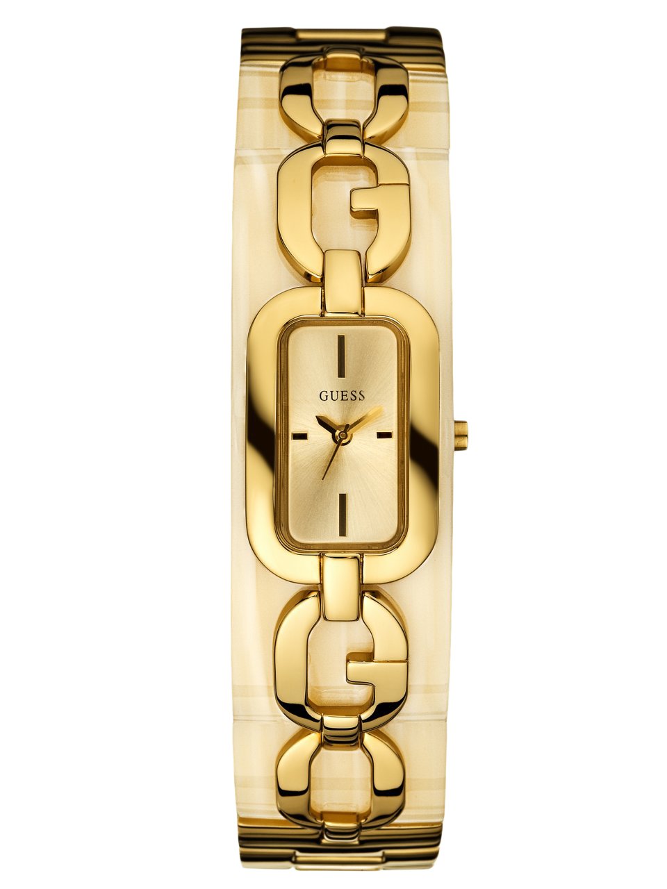 GUESS Women's Polished Stainless Steel Iconic Cuff Watch - Elegant Fashion Accessory for Work, Date Night & Special Occasions
