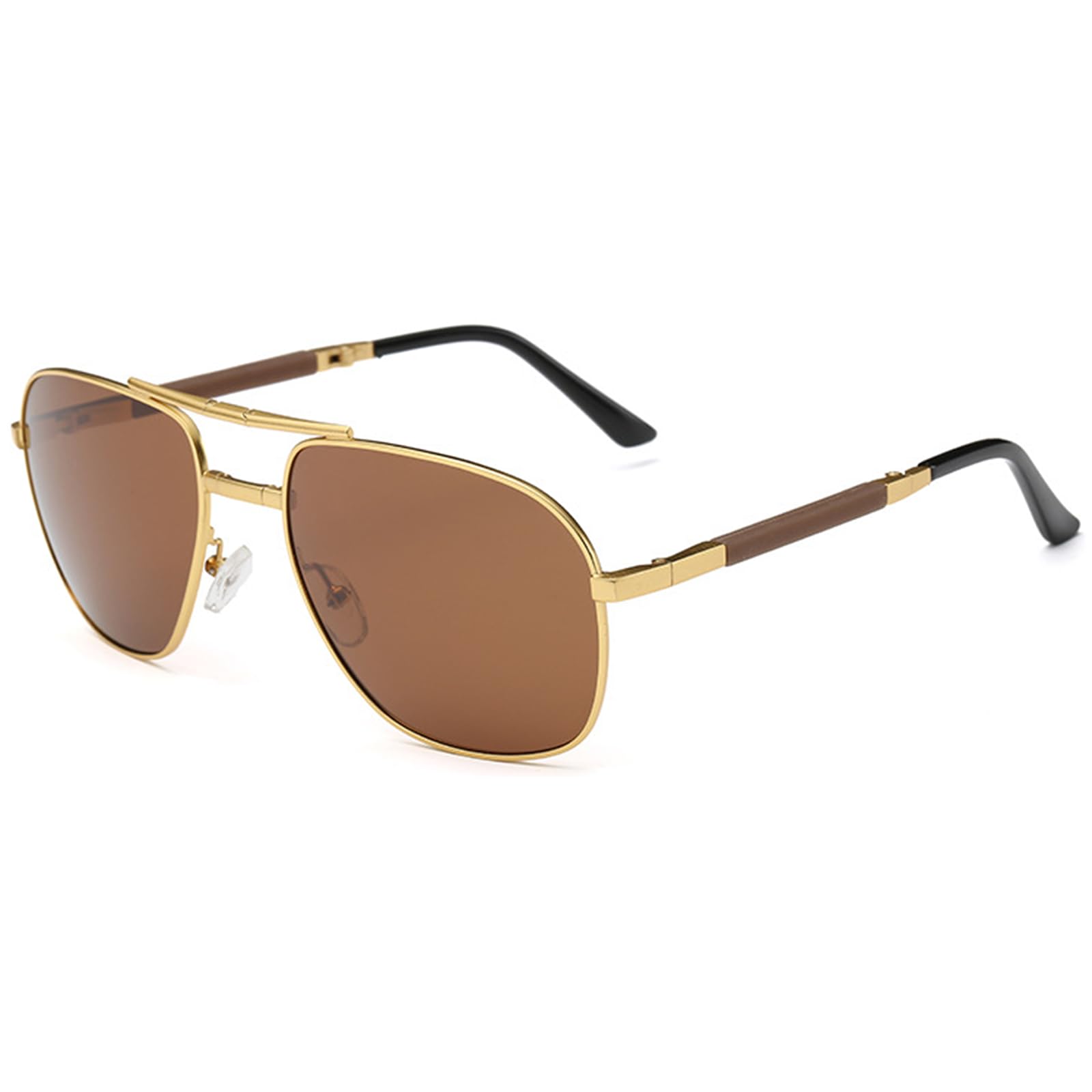 Classic Polarized Folding Compact Pocket Sunglasses for Men & Women - UV Protection, Lightweight & Portable - Perfect for Driving, Travel, and Outdoor Activities