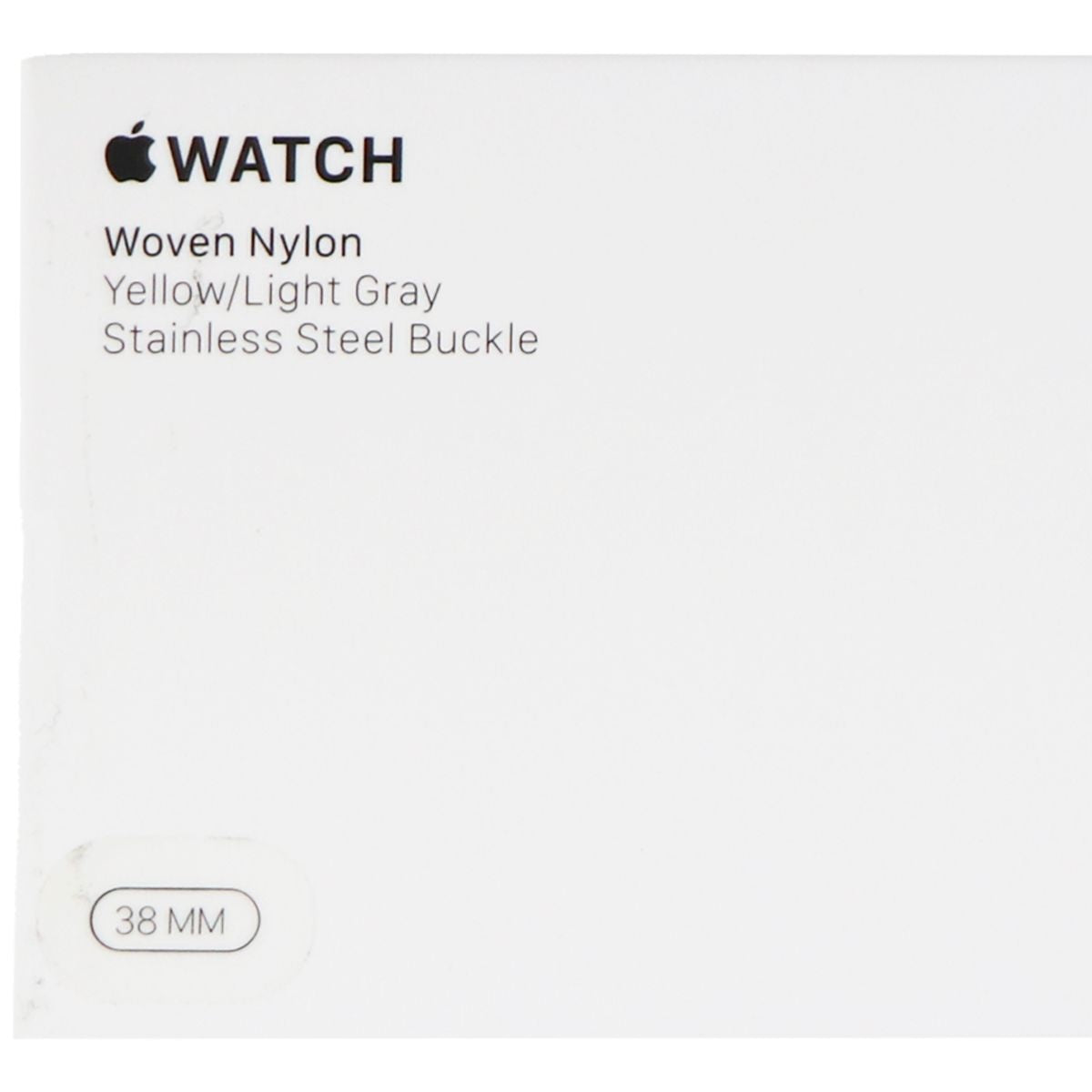 Apple Watch Band 38mm & 40mm - Woven Nylon Strap in Yellow & Light Gray | Comfortable, Durable & Stylish for Workouts, Running & Everyday Wear