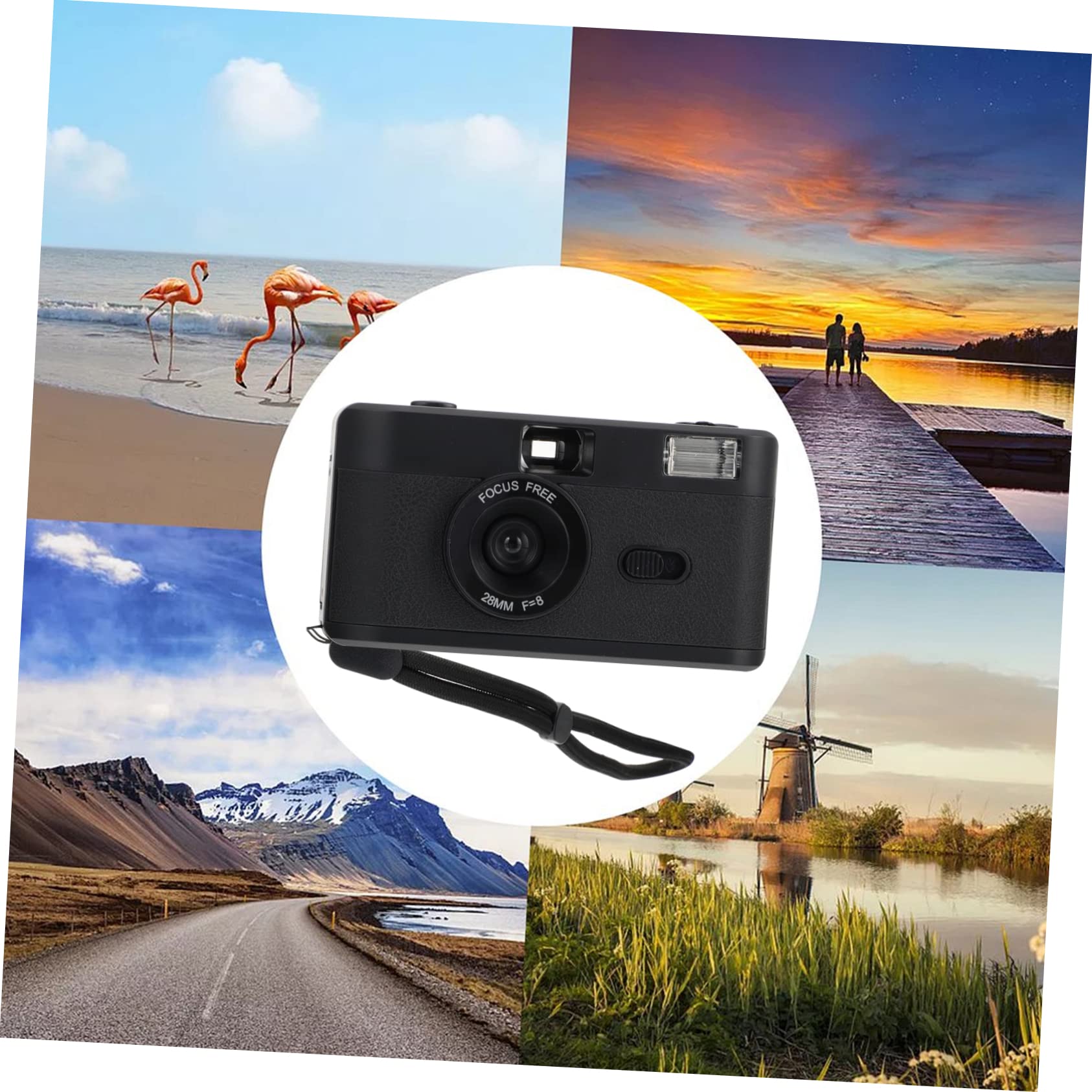 OSALADI 2 Pack Retro 35mm Film Camera - Vintage Reusable ABS Plastic Camera, No Battery Required | Perfect for Travel, Parties & Family Memories