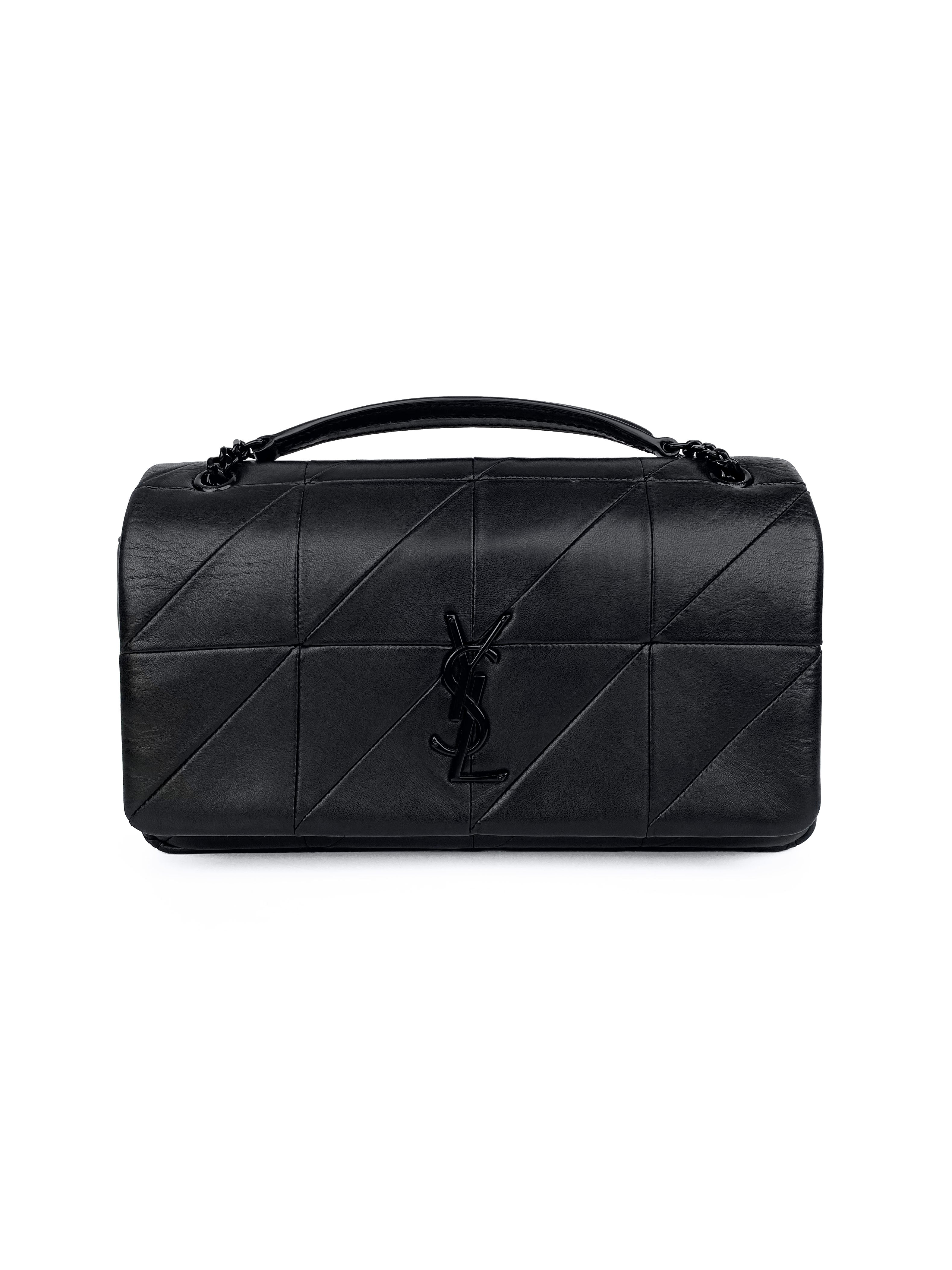 Saint Laurent Medium Black Jamie Bag - Luxury Leather Crossbody Purse for Women | Perfect for Evening Out, Party & Date Night