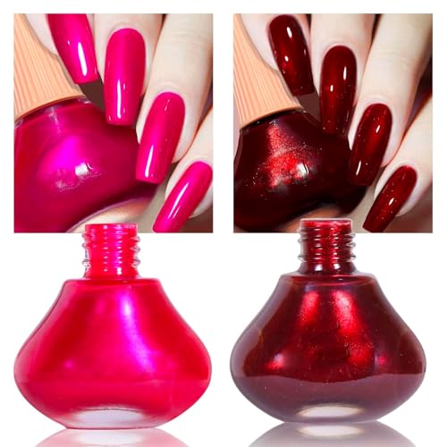 Hot Pink + Wine Red