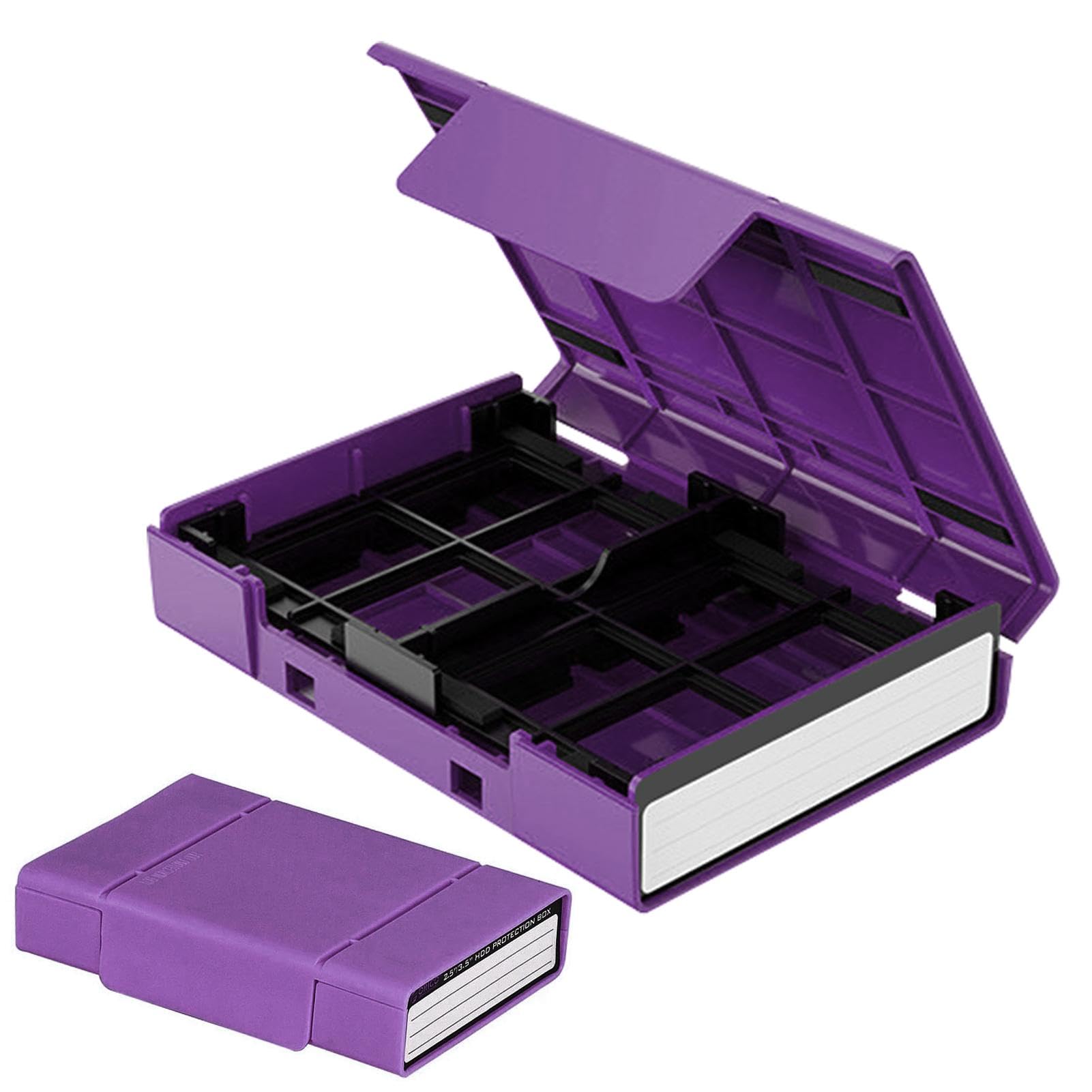 Portable Hard Drive Enclosure - USB 3.0 HDD Case with Stand for 2.5/3.5 Inch HDD/SSD | Protective Storage Solution for Motherboard, Video Card & RAM | Ideal for Data Backup, PC Upgrades & Electronics Protection
