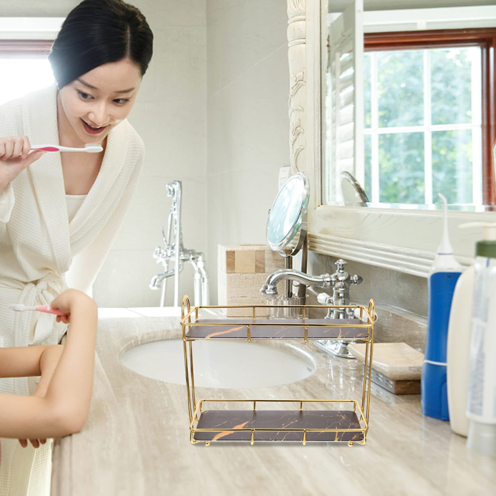 Beavorty Cosmetic Storage Rack - Countertop Organizer for Bathroom & Vanity