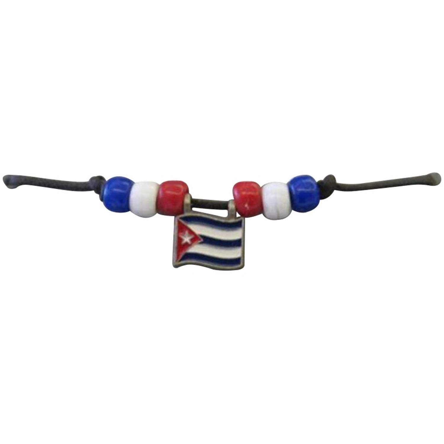 American Flag Metal Pendant Necklace - Patriotic Fan Choker for Women & Men - Perfect for 4th of July, Memorial Day & Sports Events