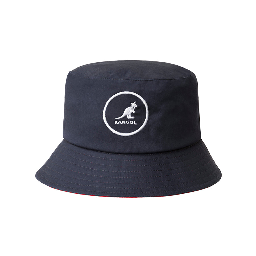 KANGOL Cotton Bucket Hat for Men & Women - Navy Blue Sun Hat for Outdoor Activities, Beach, Hiking, and Casual Wear