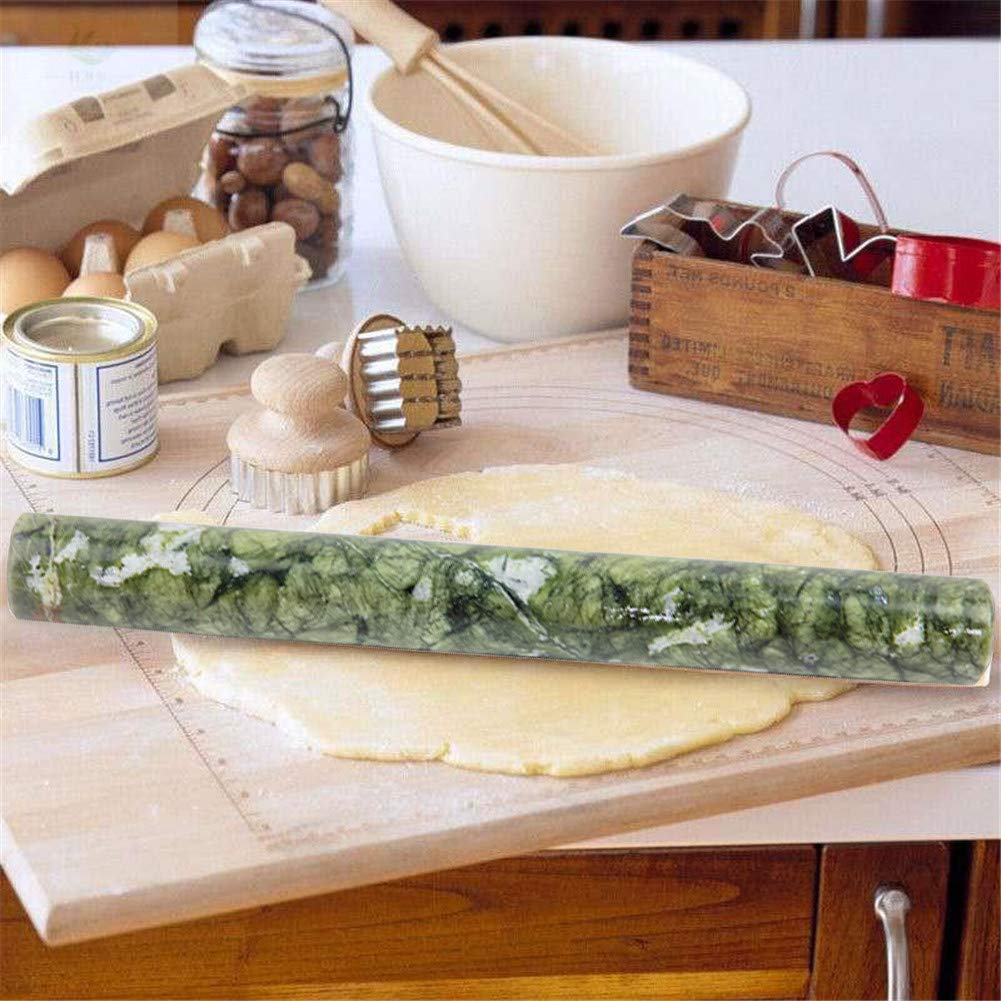 **21Cm Non-Stick Pastry Rolling Pin for Pizza, Pasta, Pie Crust, Cookies & Fondant Icing – Easy to Clean Kitchen Bakery Tool (Green) – Perfect for Home Baking, Cooking & Cake Decorating**