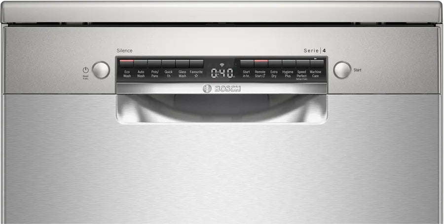 Bosch Series 4 60cm Freestanding Dishwasher SMS4HVI01A - Energy Efficient, Quiet Operation for Modern Kitchens - Perfect for Small Families & Open-Plan Homes