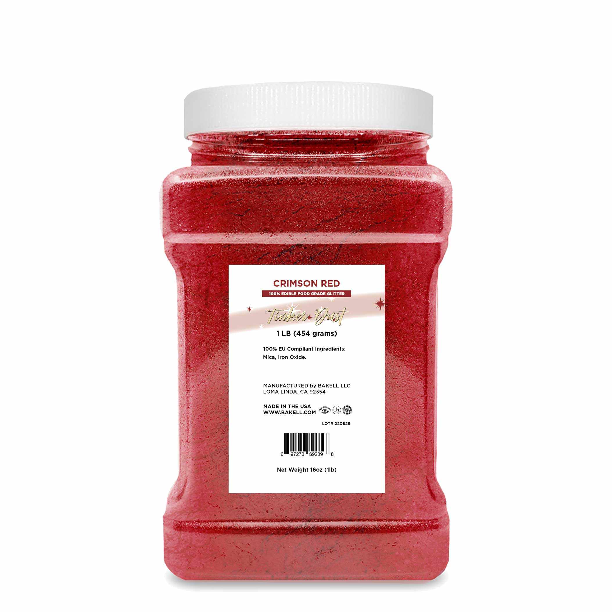 Premium Crimson Red Tinker Dust - EU Compliant Bulk Crafting Glitter for DIY Projects, Scrapbooking & Home Decor | Safe Non-Toxic Sparkle Powder