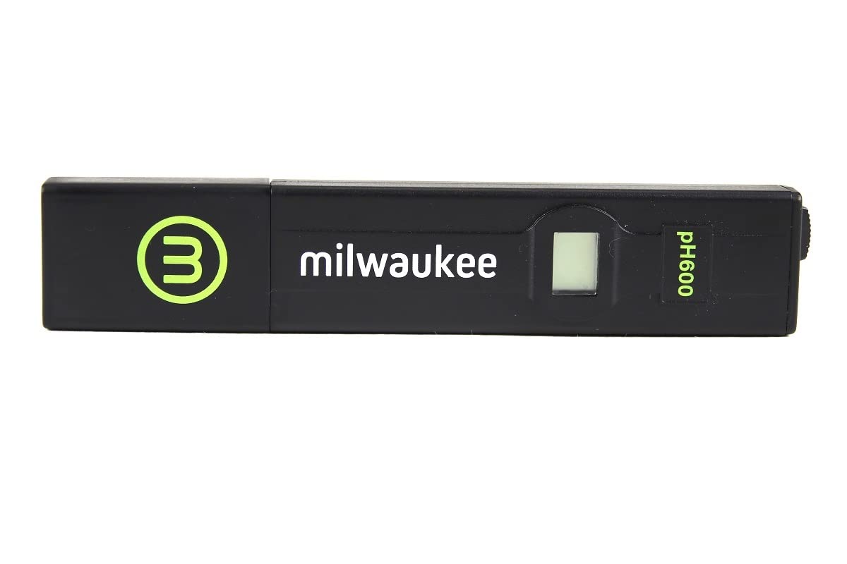 Milwaukee Instruments pH 600 Digital pH Tester with 1-Point Manual Calibration | Accurate Water Quality Testing for Pools, Aquariums & Hydroponics