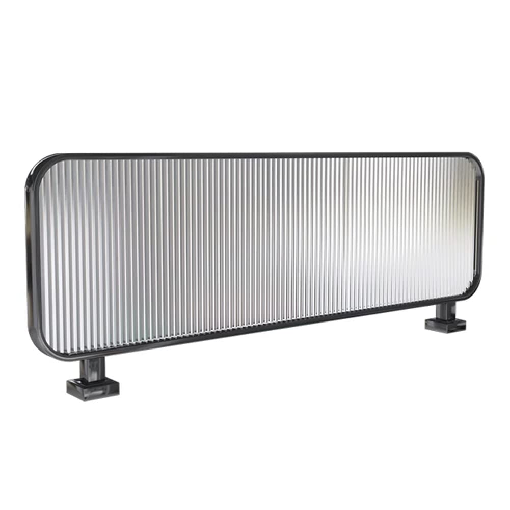 Black Restaurant Partition Screen - 1.3m x 30cm Commercial Privacy Panel for Dining Areas, Cafes & Office Spaces - Decorative Room Divider with Modern Design