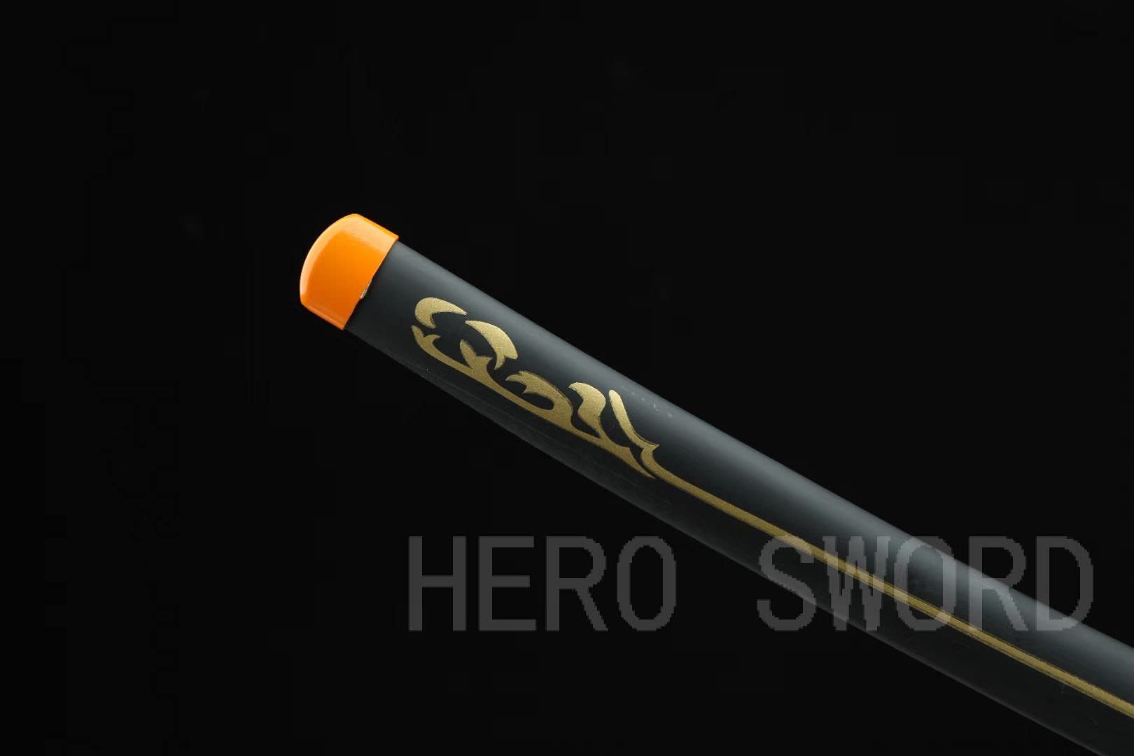 Authentic Japanese Anime HERO SWORD - Hand Forged 1045 Carbon Steel Samurai Katana - Full Tang Handmade Demon Slayer Sword - Sharp Practical Katana for Cosplay, Martial Arts & Collection