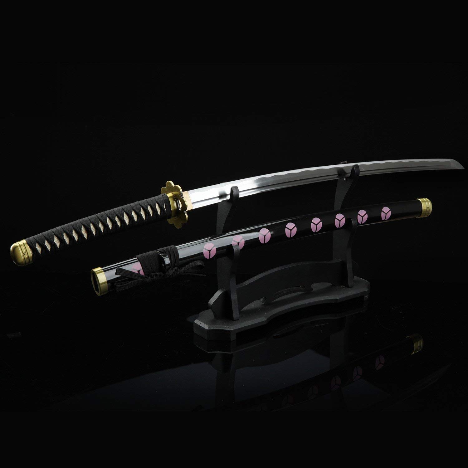 Zoro Katana - Handmade 1045 Carbon Steel Japanese Samurai Sword - Authentic One Piece Roronoa Zoro Replica - Perfect for Cosplay, Martial Arts Training & Anime Collection