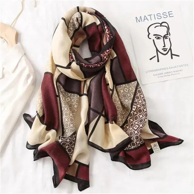 Luxury St. Tropez Scarves for Women - Premium Silk & Cashmere Shawls - Elegant Fashion Accessories for Parties, Weddings & Travel