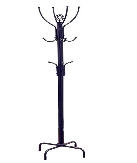 Frenchi Home Furnishing 12-Hook Wall Mounted Coat Rack - Heavy Duty Metal Entryway Organizer for Hats, Scarves & Jackets - Perfect for Hallway, Bedroom & Mudroom Organization