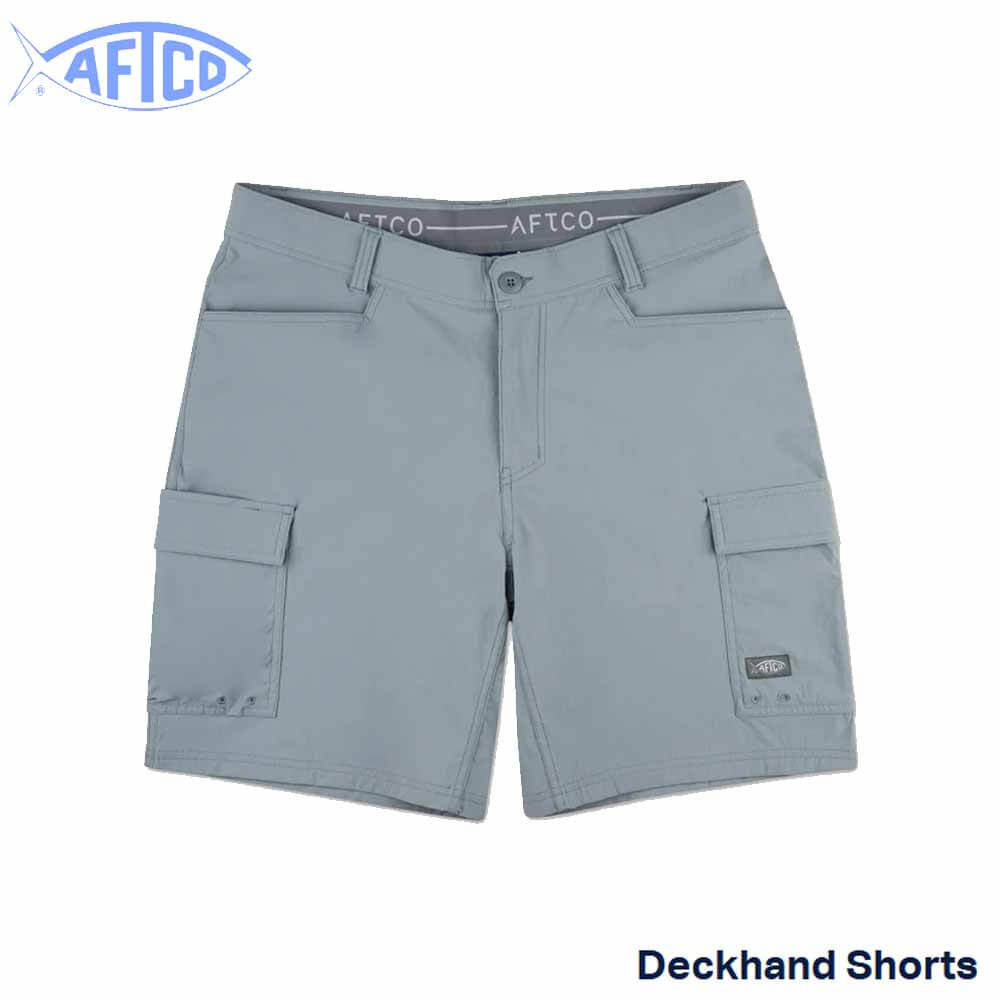 AFTCO Steel Deckhand Shorts - Durable Fishing & Boating Shorts for Men - Perfect for Outdoor Adventures & Water Sports
