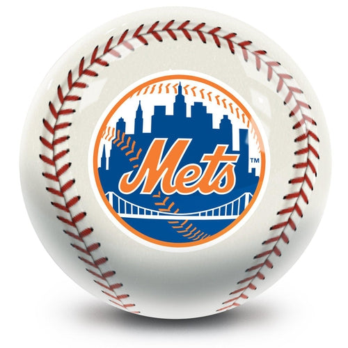 MLB New York Mets Official Bowling Ball - Professional 16lb Bowling Ball with Team Logo - Perfect for Bowling Leagues, Sports Fans & Gift Giving