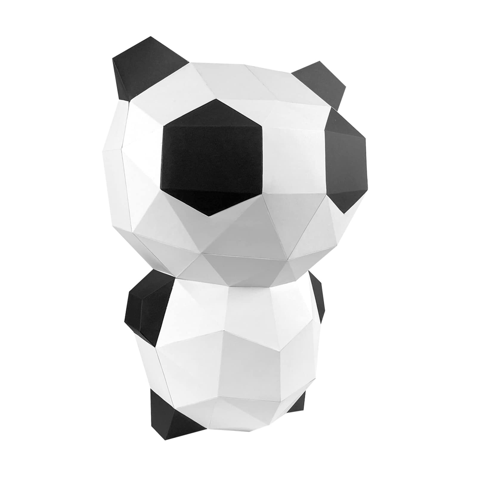 Handmade 3D Panda Origami Paper Sculpture - DIY Geometric Puzzle for Home Decoration, Creative Gift & Office Desk Ornament | Perfect for Kids Crafts, Party Favors & Asian-Themed Decor
