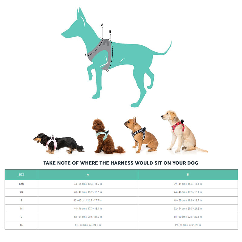 Fuzzyard Step-in Dog Harness - Adjustable Soft Pet Vest with Reflective Strips, Multiple Colors for Small Medium Large Dogs - Perfect for Walking, Running & Outdoor Adventures