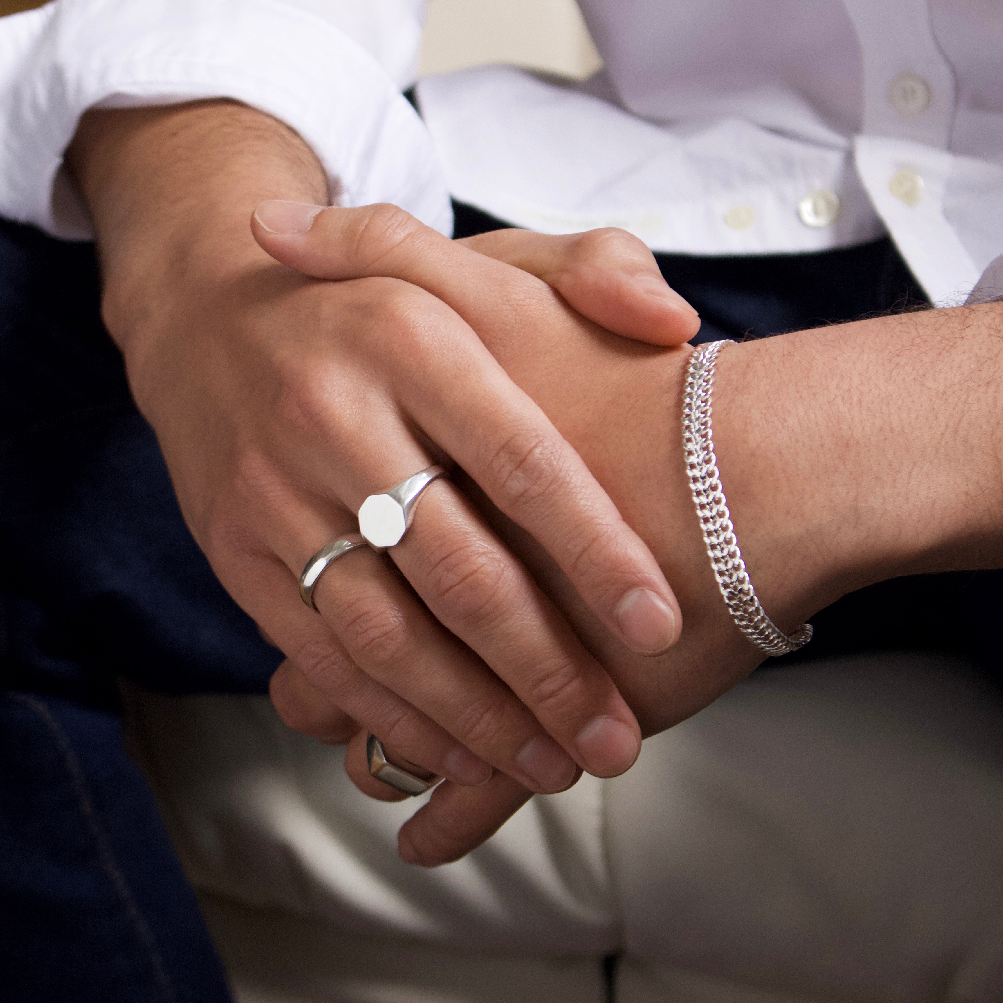 Men's Round Ring - Classic Minimalist Wedding Band for Men - Perfect for Engagement, Wedding, Anniversary & Everyday Wear