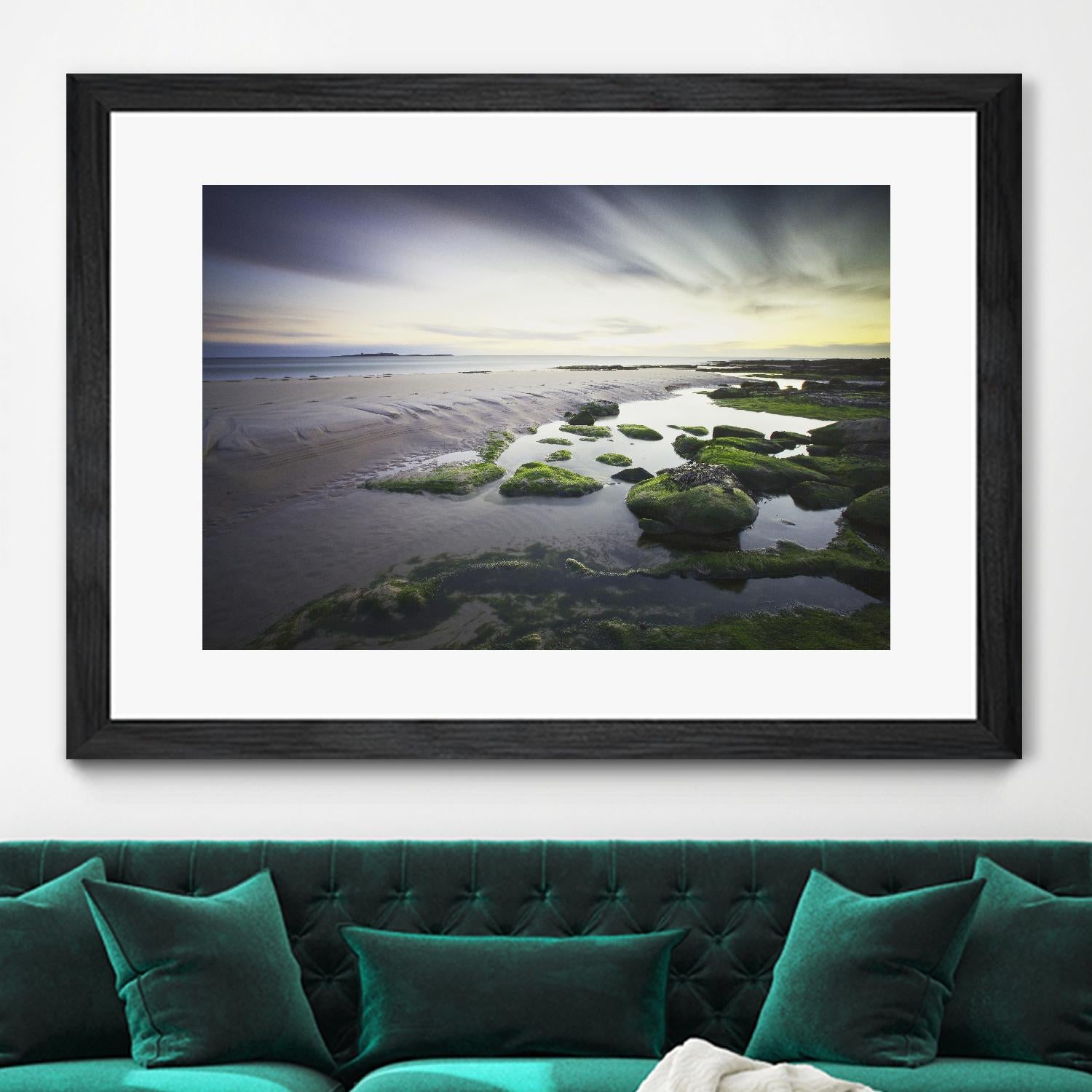 Cooper Dawn Over Seahouses Beach - Stunning Coastal Wall Art for Home & Office Decor | Perfect for Living Rooms, Bedrooms & Beach House Interiors
