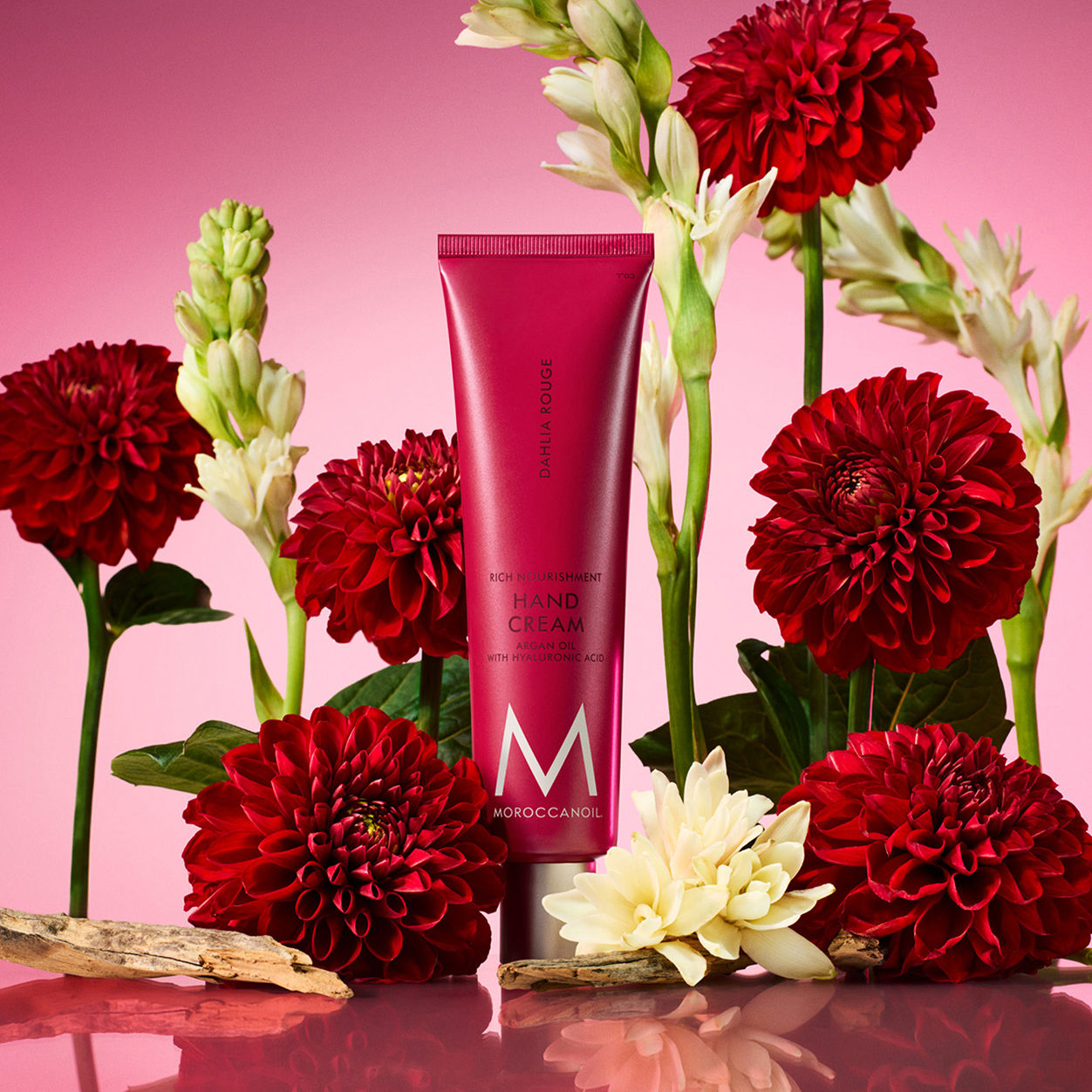 Premium Dahlia Rouge Hand Cream for Dry Skin - Intense Moisturizing & Nourishing - Perfect for Winter Care, Office Use & Travel Essentials