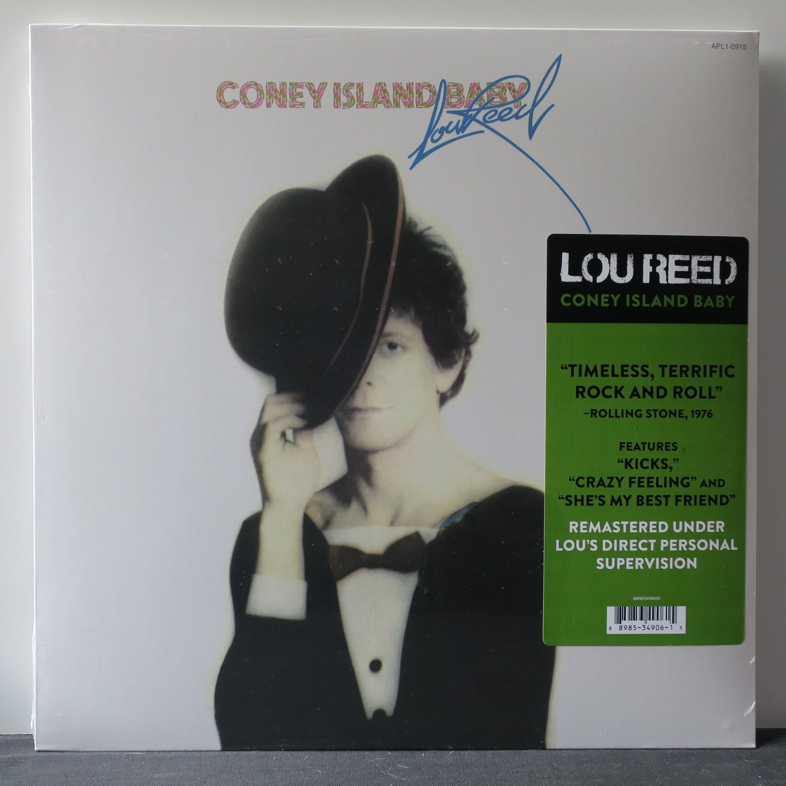 LOU REED 'Coney Island Baby' Remastered Vinyl LP Record - Classic Rock Music Collector's Edition for Home Listening & Gift Giving
