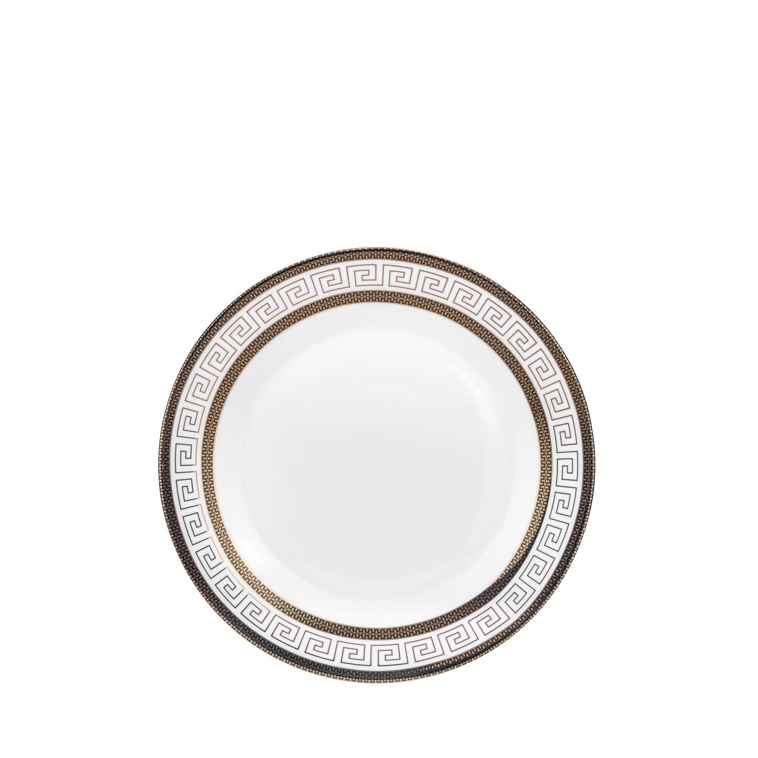 20-Piece Luxury Dinnerware Set with 24K Gold Greek Key Design - Premium Porcelain Tableware Service for 4 People - Elegant Dining Set for Weddings, Holidays & Formal Entertaining (21128)