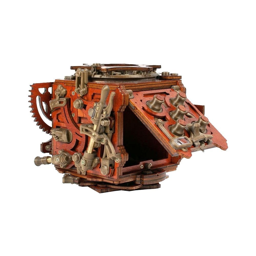 Mechanical 3D Puzzle for Adults - Brain Teaser Puzzle Box - 541 Piece Mecanigma Medium Difficulty - Perfect for Stress Relief & Home Office Decor