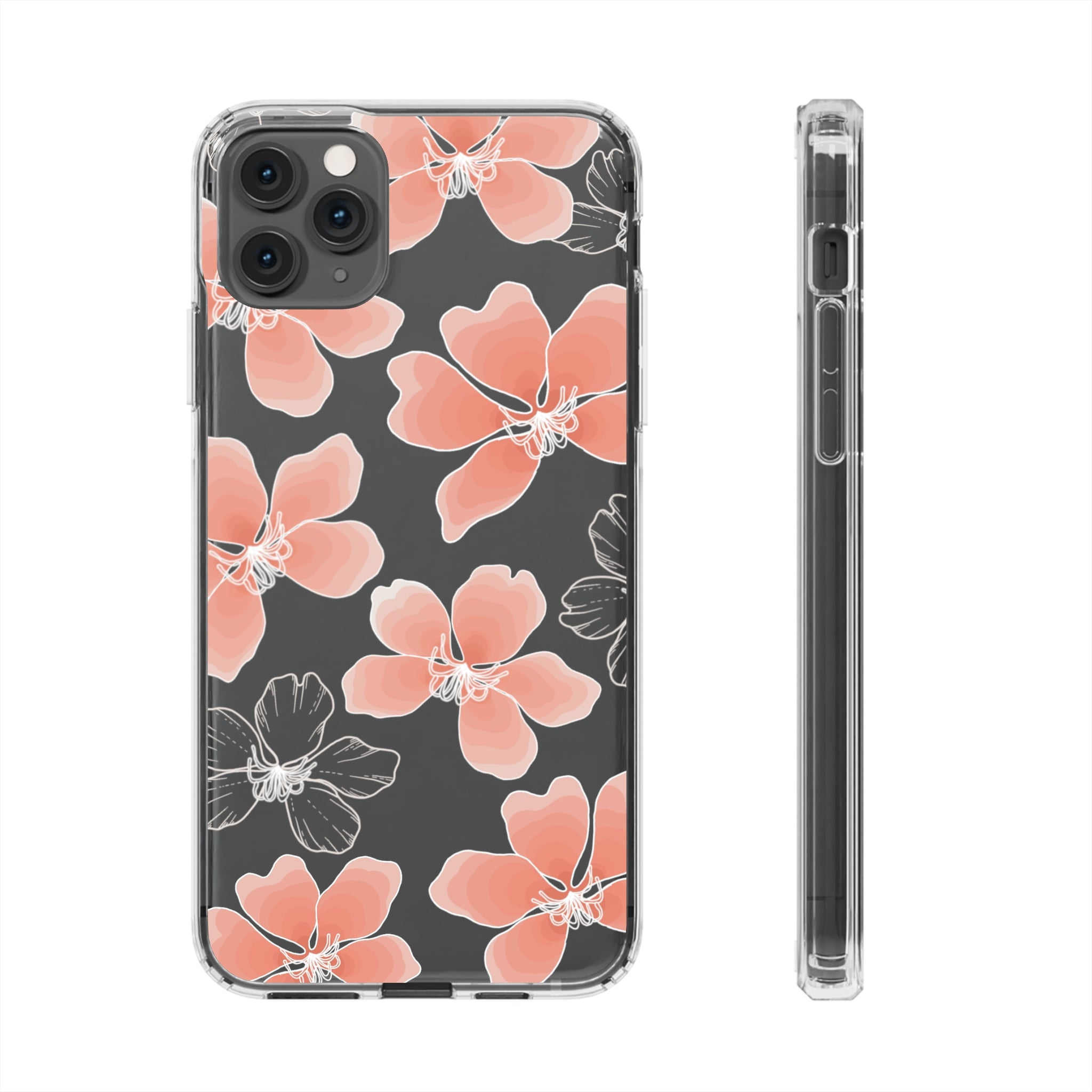 Hong Kong Orchid Clear Phone Case - Slim Protective Cover for iPhone & Samsung | Perfect for Everyday Use, Travel & Gifting