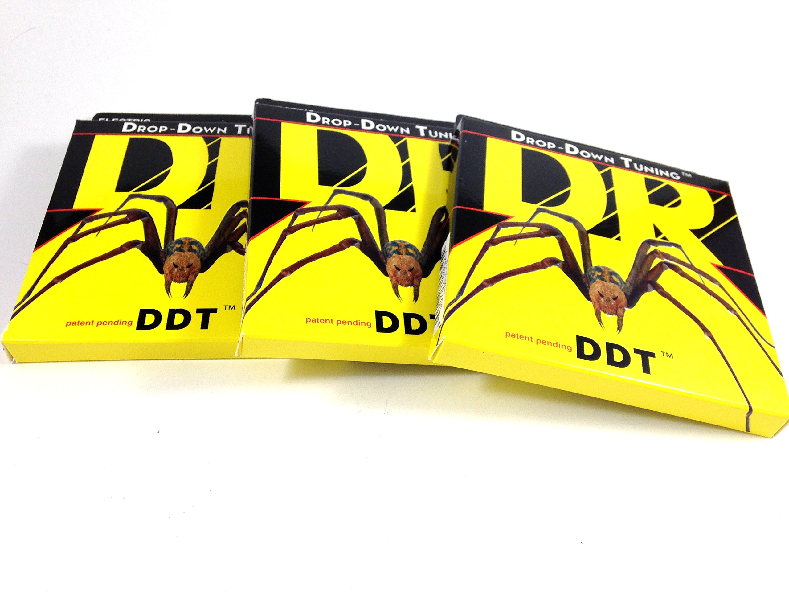 DR Guitar Strings 3 Pack Electric DDT Drop Down Tuning 13-65 Mega Heavy Gauge - Perfect for Metal, Rock & Drop Tuning Performances & Studio Recordings
