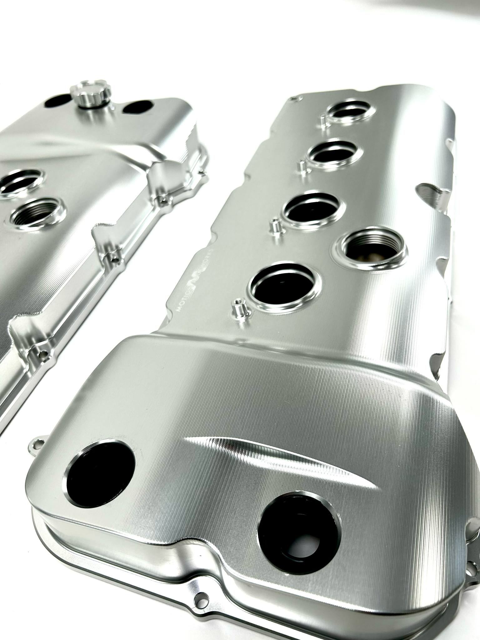 Billet Gen 1 & Gen 2 Coyote VCT Valve Covers - CNC Machined Aluminum with Clear Anodized Finish | Perfect for Ford Mustang & F-150 Performance Upgrades